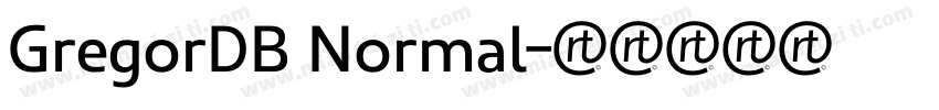 GregorDB Normal字体转换